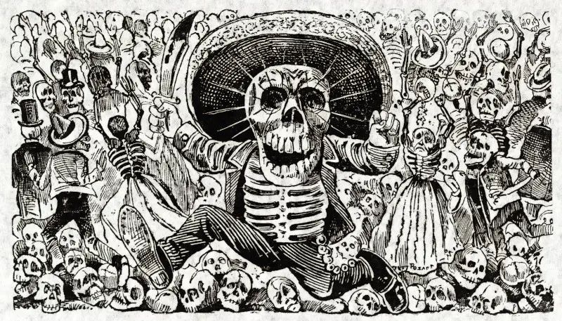Oaxaca-Schädel von Jose Guadalupe Posada
